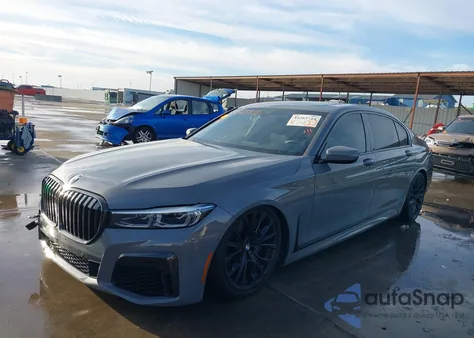 2022 BMW 740 I z USA, uszkodzony, nr VIN WBA7T2C02NCG88117